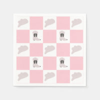 Modernes rosa gekreuztes Cowgirl Rodeo Muster
