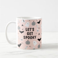 Modernes rosa Halloween Lasst uns verwöhnt werden