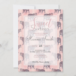 Modernes rosa Leopard-Tiermuster