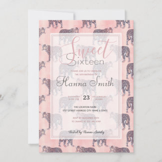 Modernes rosa Leopard-Tiermuster