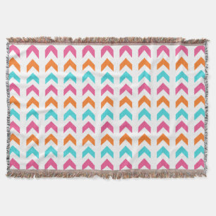 Modernes rosa, orange, Aqua-geometrisches Decke