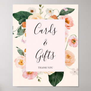 Modernes Rosa Pfirsichfarbenes Brautparty Poster