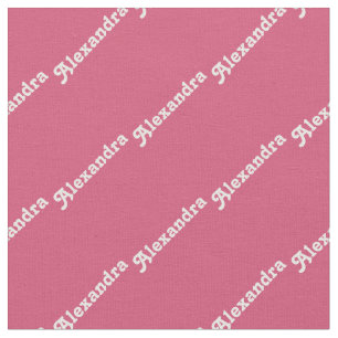 Modernes rosa Retro Personalisiertes Gewebe Stoff