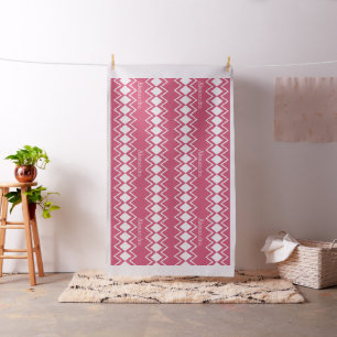 Modernes rosa Retro Personalisiertes Gewebe Stoff