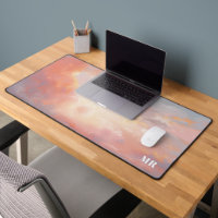 Modernes rosa Sonnenuntergang Wolken Sky Custom Mo