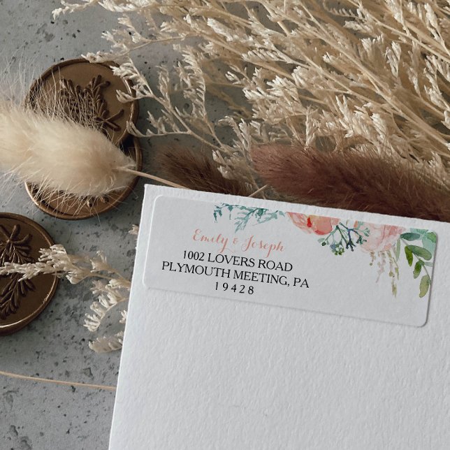 Modernes, rosa, tropisches, florales Rücksendesieg (Von Creator hochgeladen)