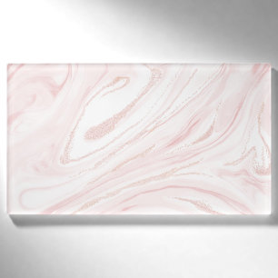 Modernes, rosa und abstraktes Design Namenschild