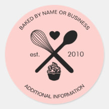 Modernes Rosa und Niedliches Schwarz-Kuchen-Gebäck