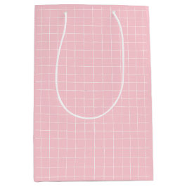 Modernes rosafarbenes Muster Mittlere Geschenktüte