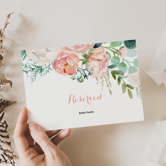 Modernes rosafarbenes tropisches Blumenzeichen (Von Creator hochgeladen)