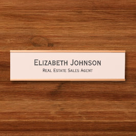 Modernes Rose Gold Beruflich Business Office Türschild