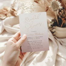 Modernes Rose Gold Calligraphy Brautparty