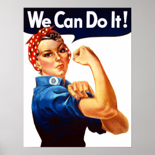 Modernes Rosie The Riveter Poster