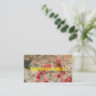 Modernes, rotes Brot Abstraktes Template Beruflich Visitenkarte