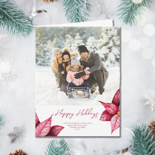 Modernes Rotes Foto mit floralen Einflüssen Karte