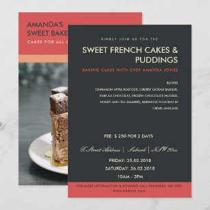 MODERNES ROTES SCHWARZES FOTO-WORKSHOP EINLADEN EINLADUNG