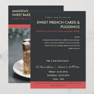 MODERNES ROTES SCHWARZES FOTO-WORKSHOP EINLADEN EINLADUNG