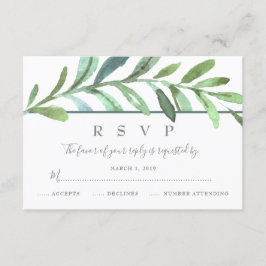 Modernes RSVP für Botanische Hochzeiten