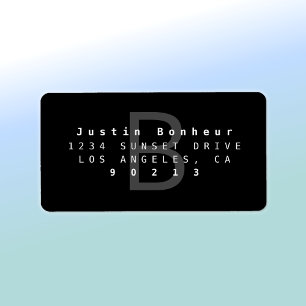 Modernes Rücksendesiegel Adressaufkleber