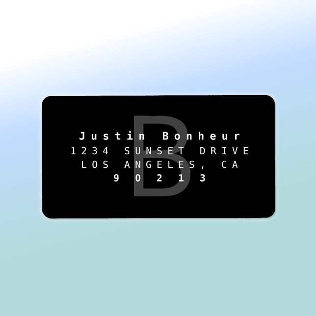 Modernes Rücksendesiegel Adressaufkleber (Von Creator hochgeladen)