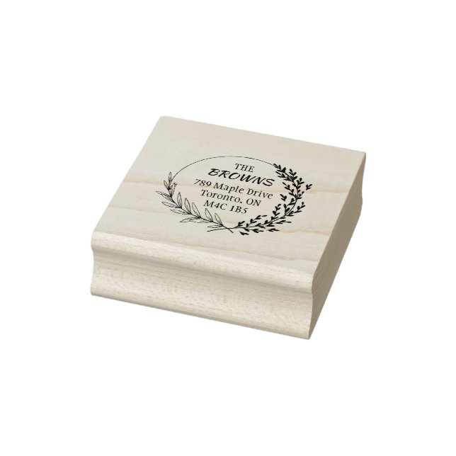 Modernes Rundblumenwerk Gummistempel (Stempel)