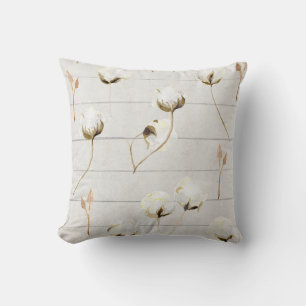 Modernes rustikales Bauernhaus-Baumwollrunde Kissen