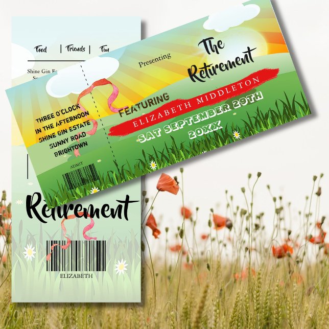 Modernes Rustikales Festival Retirement Party (Von Creator hochgeladen)