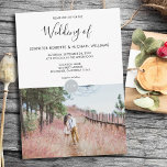 Modernes, rustikales Foto Einladung<br><div class="desc">Elegante mit Monogramm rustikale Hochzeitseinladung mit eigenem Foto. Für Frühling,  Sommer,  Herbst oder Winterhochzeit. Sie können ganz einfach Ihr eigenes Foto hinzufügen,  um es sehr persönlich und einzigartig zu machen,  und Ihren eigenen Text hinzufügen.</div>