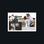 Modernes Rustikales Hochzeitfoto Collage Leaf Mono Leinwanddruck<br><div class="desc">Moderne rustikale Hochzeitsfoto Collage Leaf Monogram Canvas Print Kann vollständig an Ihre Bedürfnisse angepasst werden. © Gorjo Designs. Made for you via Zazzle Plattform. // Hinweis: Fotos werden nur als Platzhalter verwendet. Sie müssen vor der Bestellung/dem Druck durch Ihre eigenen Fotos ersetzt werden. Wenn Sie Hilfe benötigen, kontaktieren Sie mich...</div>