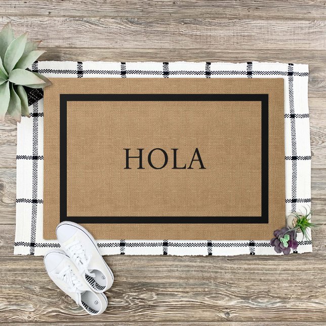 Modernes Rustikales Hola Fußmatte (Von Creator hochgeladen)