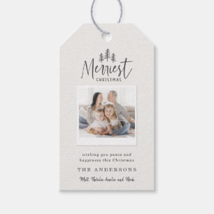 modernes rustikales Multi-Foto Geschenkanhänger