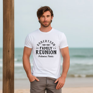 Modernes Rustikales Personalisiertes Wiedersehen-T T-Shirt