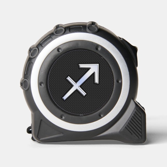 Modernes Sagittarius Zodiac-Zeichen auf Schlangenh Maßband (Vorderseite)