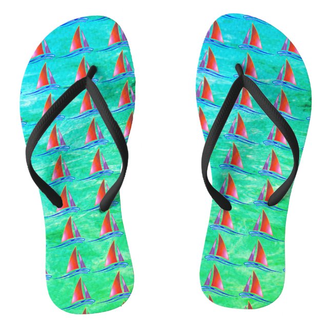 Modernes Sailboat Flip Flops (Fußbett)