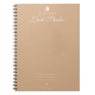 Modernes Salon Beauty Eyelash Studio Notebook Notizblock