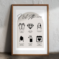 Modernes Salon Nail Aftercare Poster