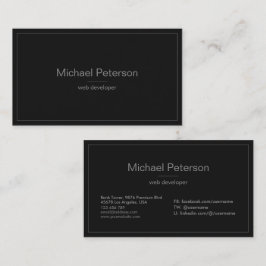 Modernes, sauberes, einfaches, Minimalistisches Be Visitenkarte