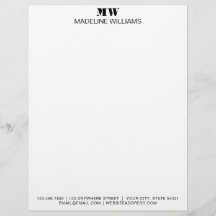 Modernes, sauberes und Minimalistisches Monogramm-
