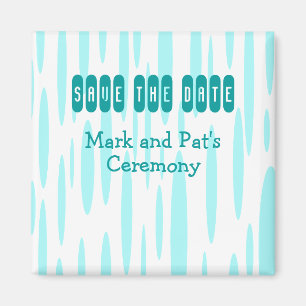 Modernes Save the Date Magnet