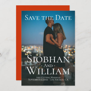 Modernes, Save the Date Personalisiertes Foto Einladung