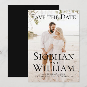 Modernes, Save the Date Personalisiertes Foto Einladung