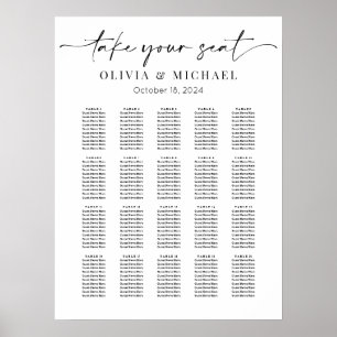 Modernes Save the Date Poster