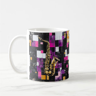 Modernes Saxophon Kaffeetasse