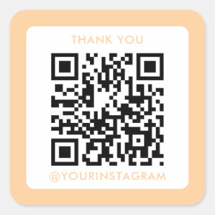 modernes scannbares Business Marketing qr Quadratischer Aufkleber