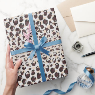 Modernes, schick-braunes Muster Geschenkpapier