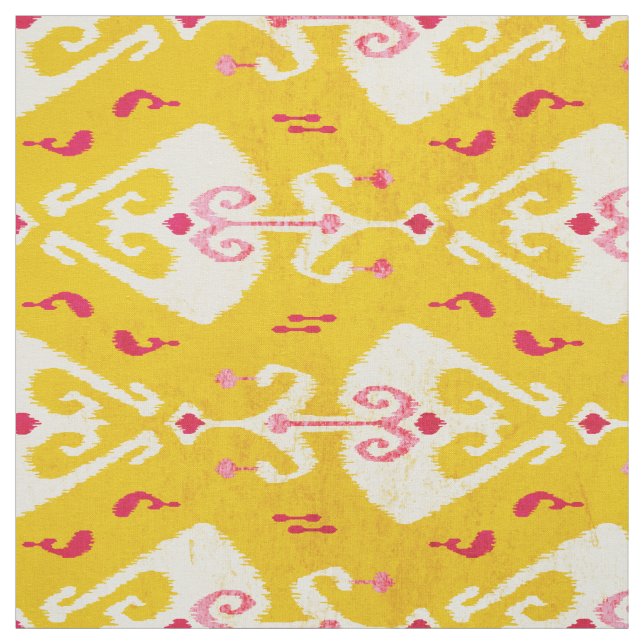Modernes, schick-gelbes, rosa Farbmuster Stoff (Muster)