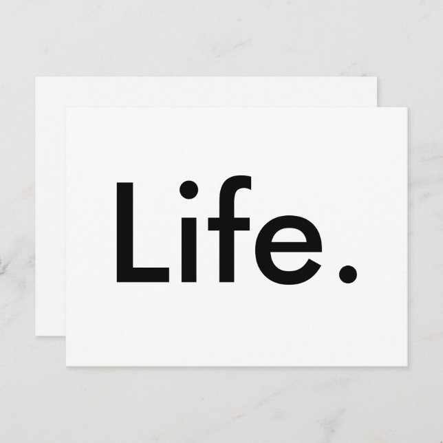 modernes schick LIFE. | Postkarte (Vorne/Hinten)