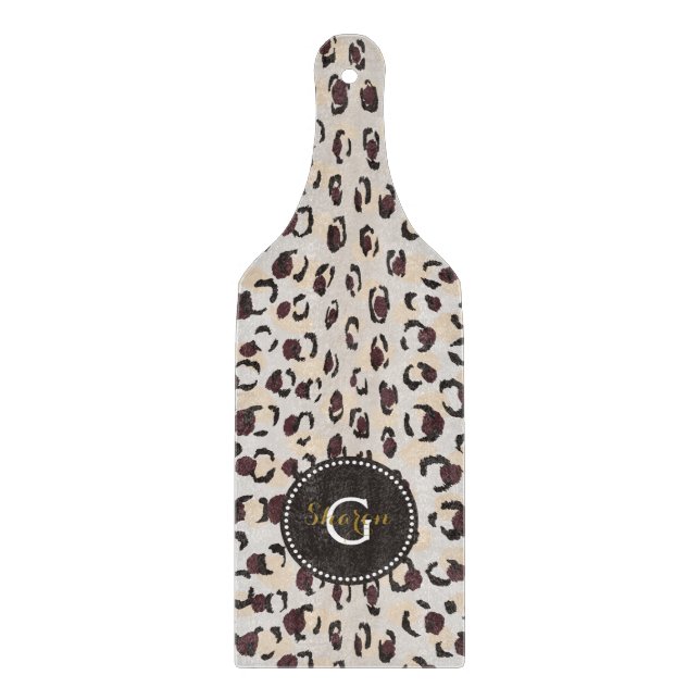 Modernes schickes braunes schneidebrett (Vorderseite)