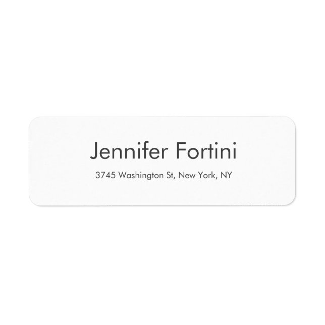 Modernes Schlicht Elegantes Minimalistisch Einfach (Vorne)