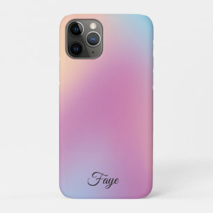 Modernes, schlichtes, farbiges Regenbogengefälle Case-Mate iPhone Hülle